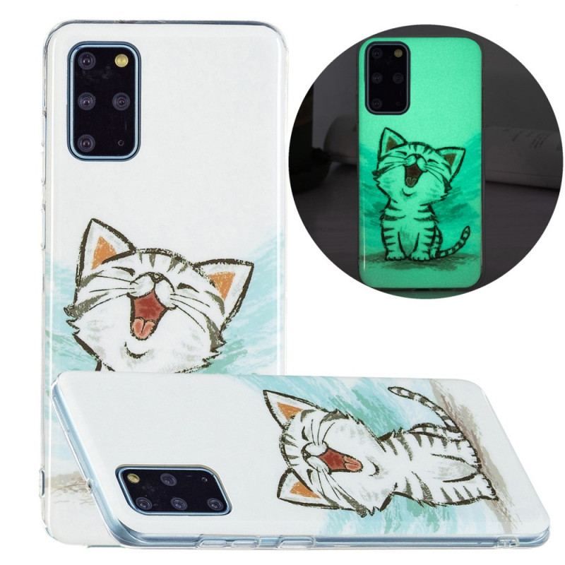 Cover Samsung Galaxy S20 Plus / S20 Plus 5G Fluorescerende Kat