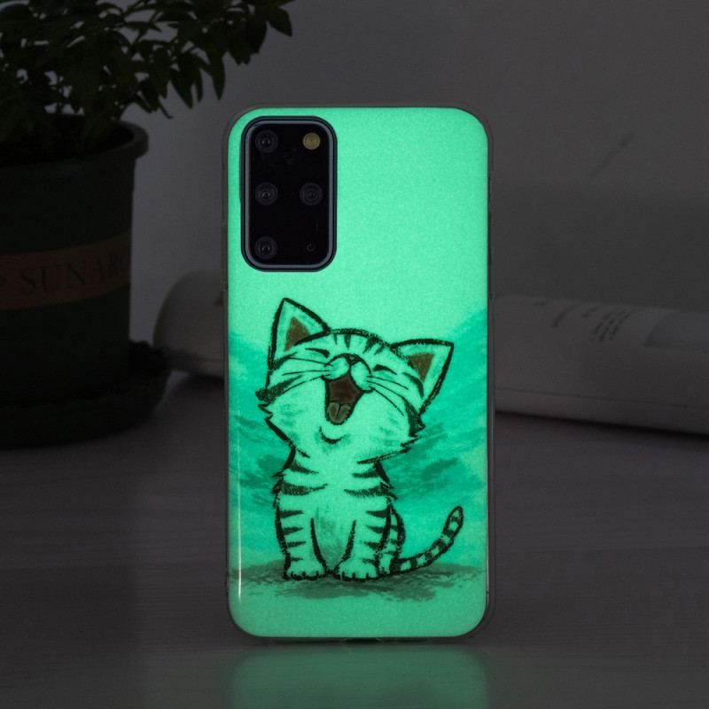 Cover Samsung Galaxy S20 Plus / S20 Plus 5G Fluorescerende Kat