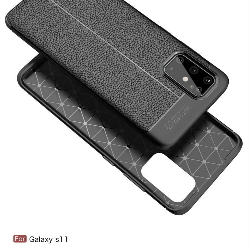 Cover Samsung Galaxy S20 Plus / S20 Plus 5G Lychee Double Line