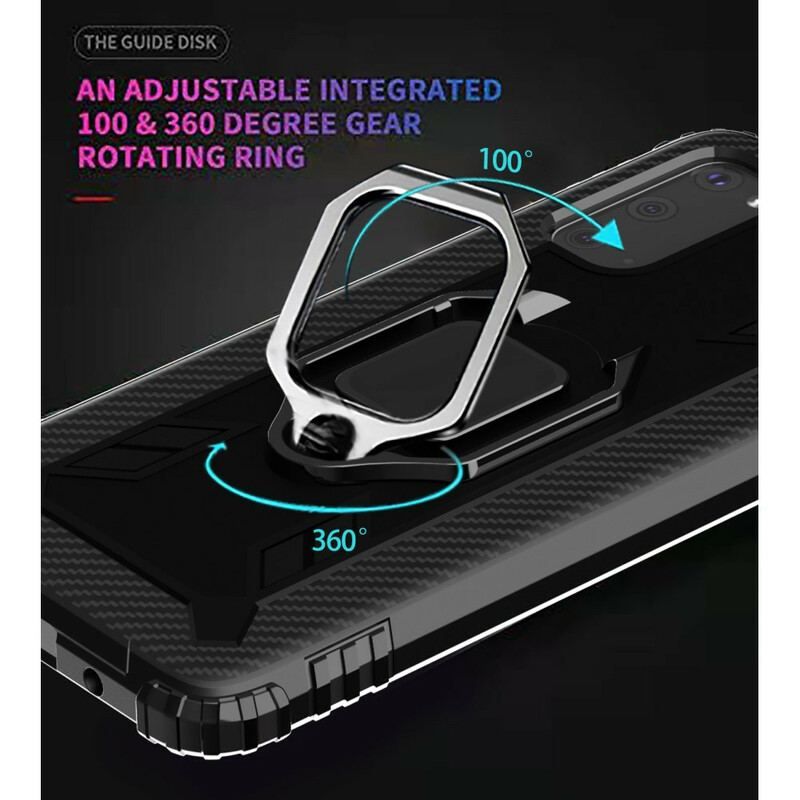 Cover Samsung Galaxy S20 Plus / S20 Plus 5G Ring Og Kulfiber