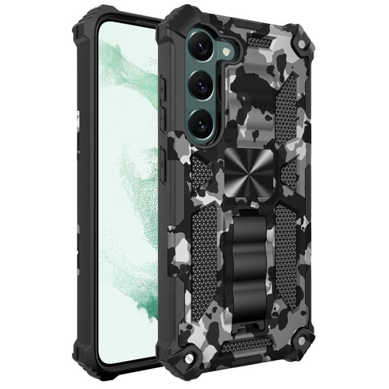 Cover Samsung Galaxy S23 5G Camouflage Aftagelig Støtte