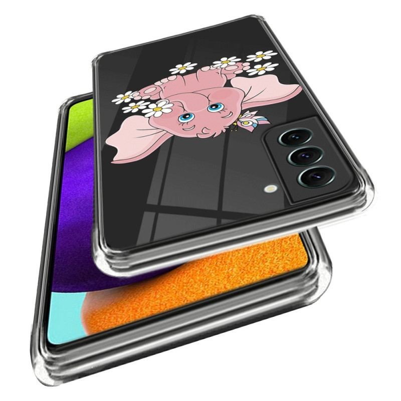 Cover Samsung Galaxy S23 Plus 5G Sømløs Lyserød Elefant