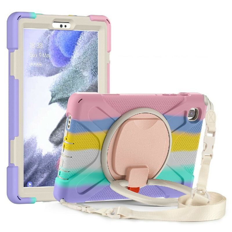 Cover Samsung Galaxy Tab A7 Lite Multifunktionel Skulderremsfarve