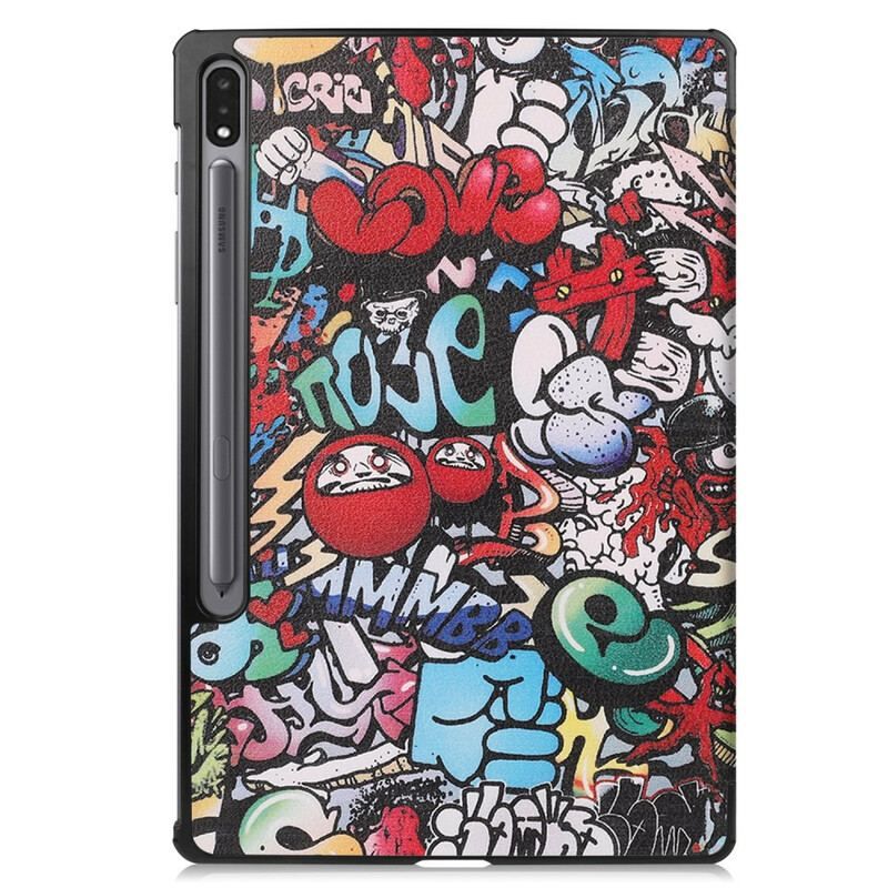 Cover Samsung Galaxy Tab S8 Plus / Tab S7 Plus Forbedret Graffiti