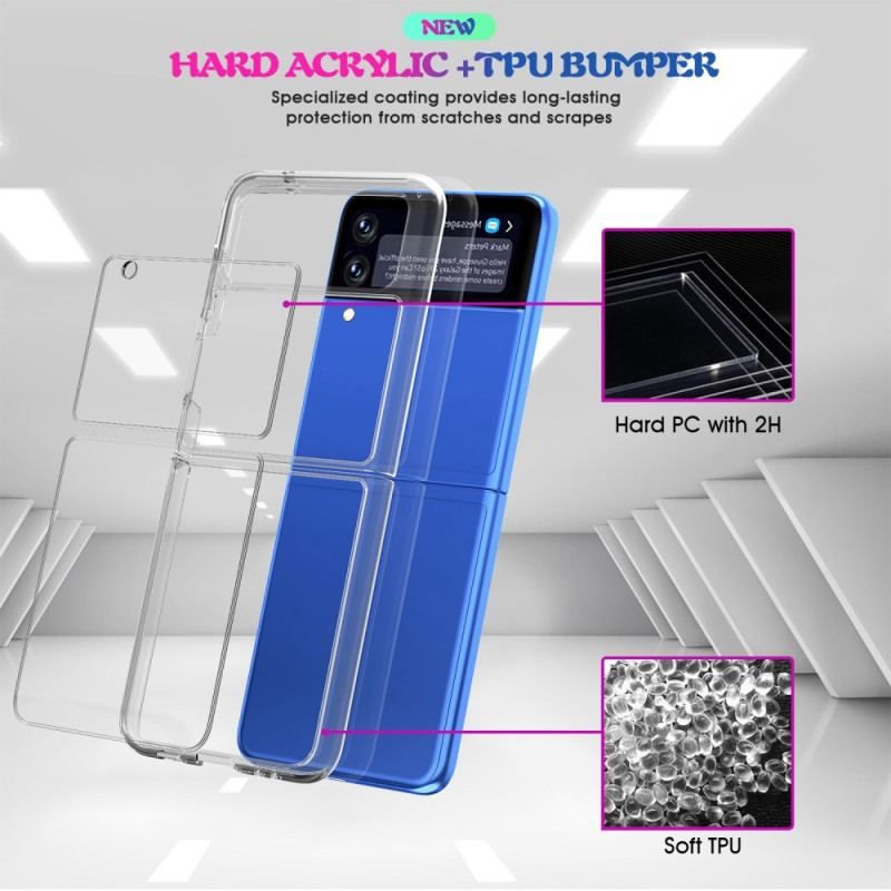 Cover Samsung Galaxy Z Flip 4 Flip Cover Krystal