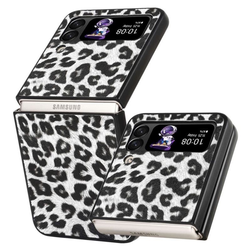 Cover Samsung Galaxy Z Flip 4 Flip Cover Leopard