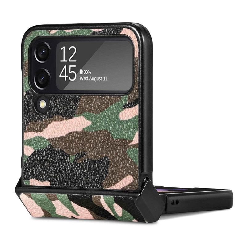 Cover Samsung Galaxy Z Flip 4 Flip Cover Militær Camouflage