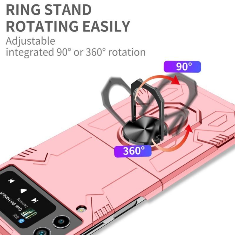 Cover Samsung Galaxy Z Flip 4 Flip Cover Modstandsdygtig Futuristisk