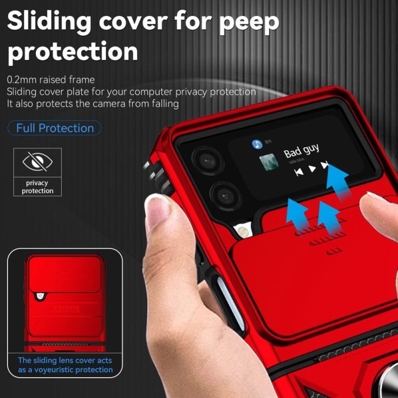 Cover Samsung Galaxy Z Flip 4 Flip Cover Premium Ring / Lens Cover