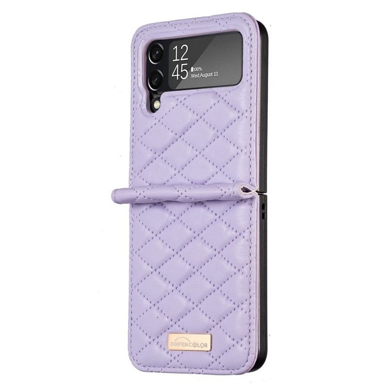 Cover Samsung Galaxy Z Flip 4 Flip Cover Quiltet Binfen Farve