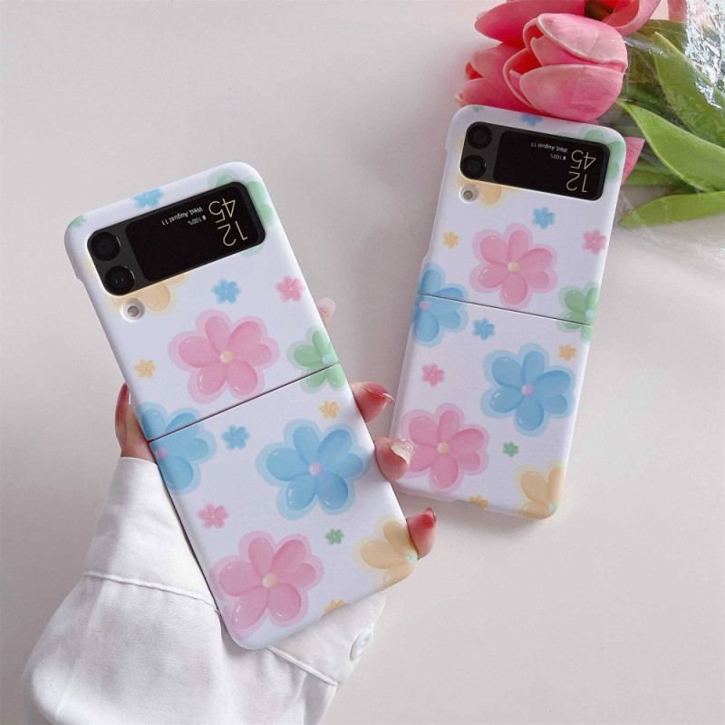 Cover Samsung Galaxy Z Flip 4 Flip Cover Smukke Blomster