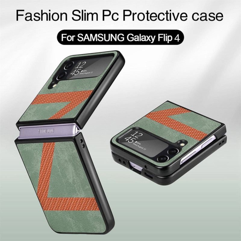 Cover Samsung Galaxy Z Flip 4 Flip Cover Stil Læder Z Design