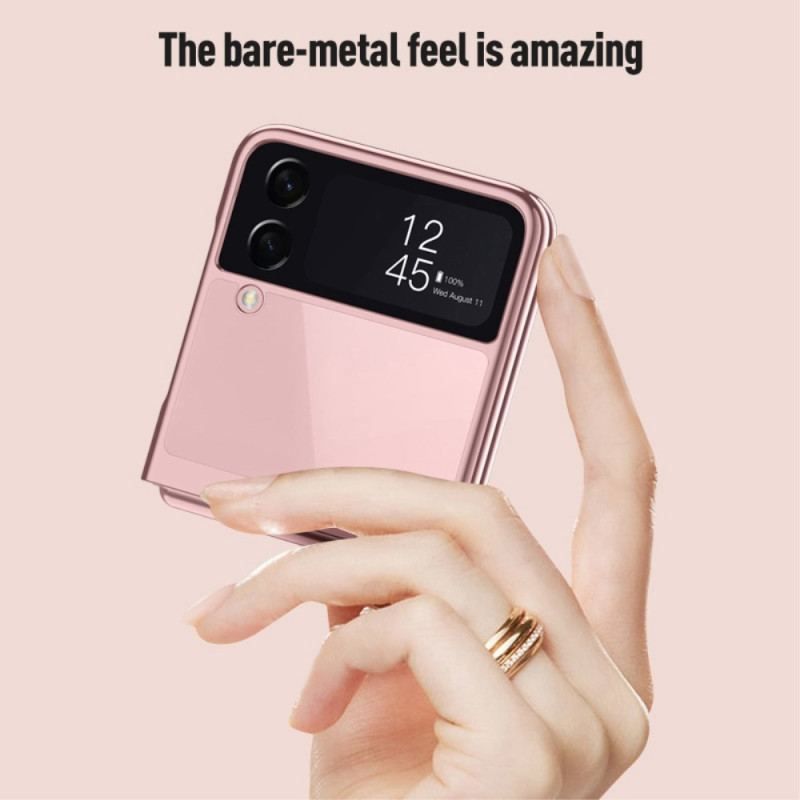 Cover Samsung Galaxy Z Flip 4 Flip Cover Transparent Kontur Metallisk