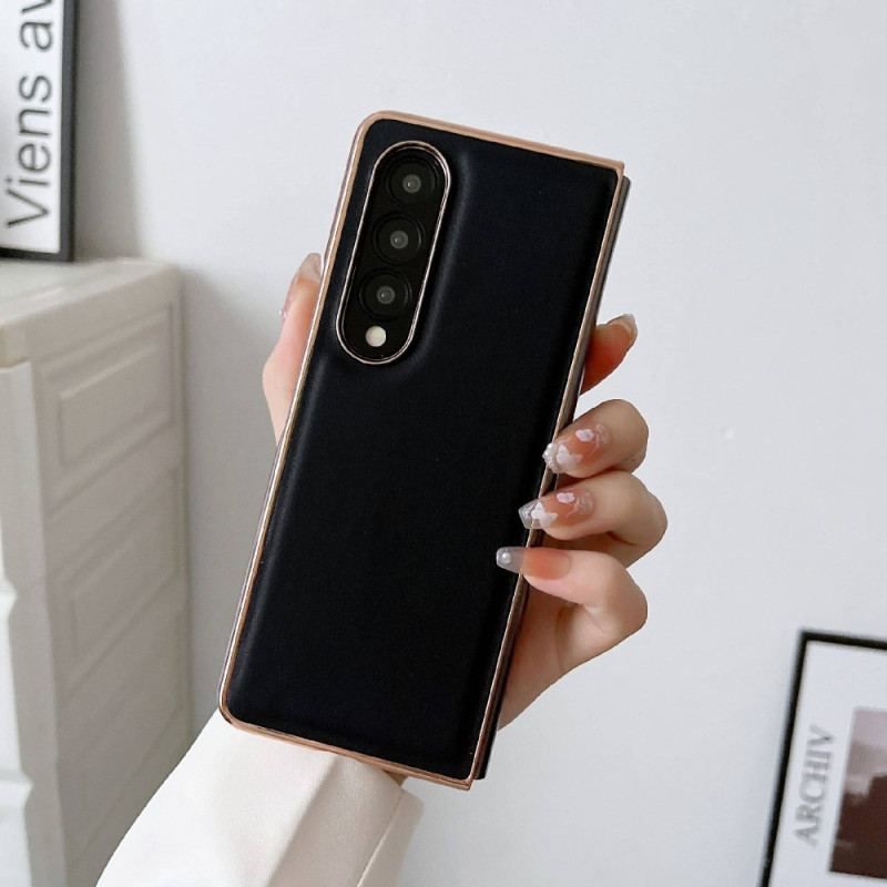 Cover Samsung Galaxy Z Fold 4 Almindeligt Premium Kunstlæder