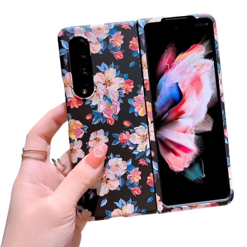 Cover Samsung Galaxy Z Fold 4 Blomster Tapet