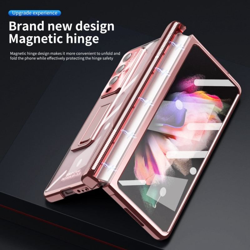 Cover Samsung Galaxy Z Fold 4 Gennemsigtigt Hærdet Glas Og Hængsel