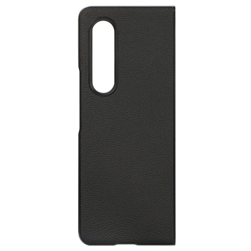 Cover Samsung Galaxy Z Fold 4 Imiteret Læder Litchi Retroeffekt