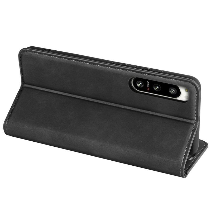 Cover Sony Xperia 5 IV Flip Cover Læder Styling