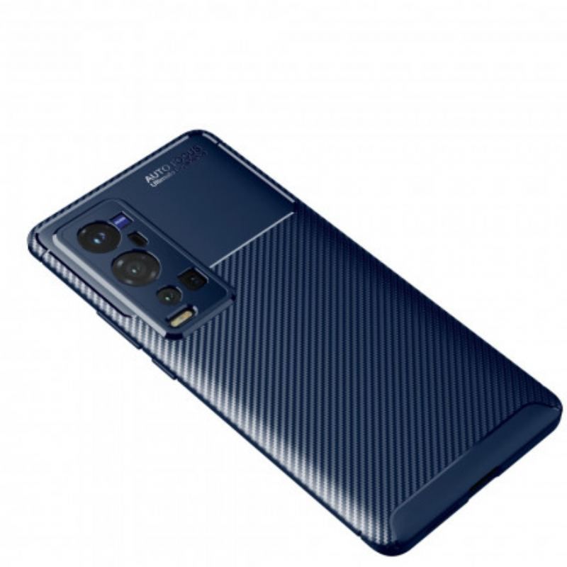 Cover Vivo X60 Pro Plus Fleksibel Kulfibertekstur