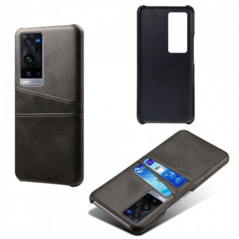 Cover Vivo X60 Pro Plus Ksq Dobbelt Kortholder