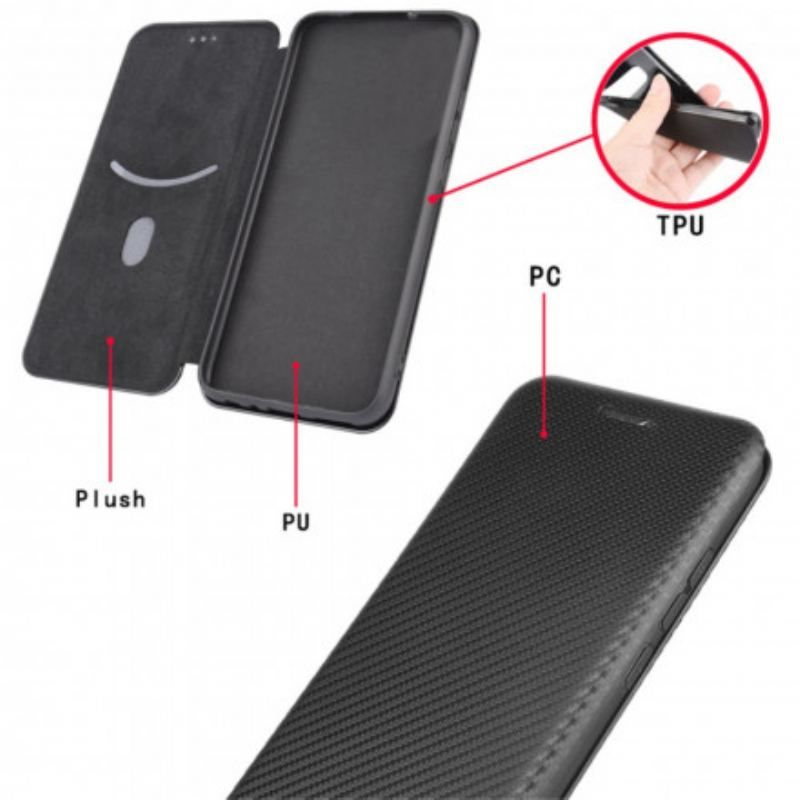 Cover Vivo Y21s Flip Cover Farvet Carbon Silikone