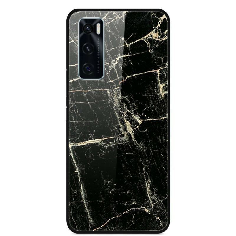 Cover Vivo Y70 Supreme Marmor Hærdet Glas