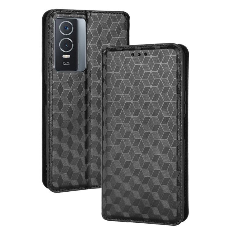 Cover Vivo Y76 5G Flip Cover 3d Mønster