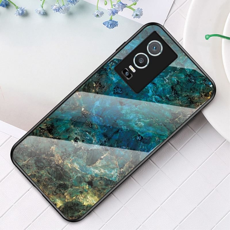 Cover Vivo Y76 5G Marmorfarver Hærdet Glas