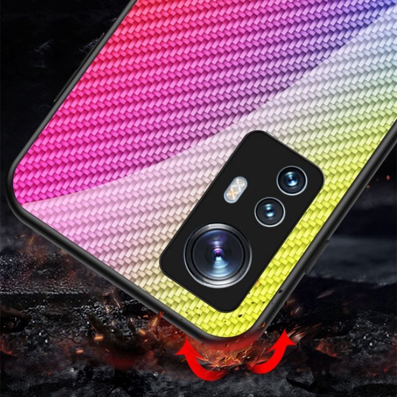 Cover Xiaomi 12 / 12X Kulfiber Hærdet Glas