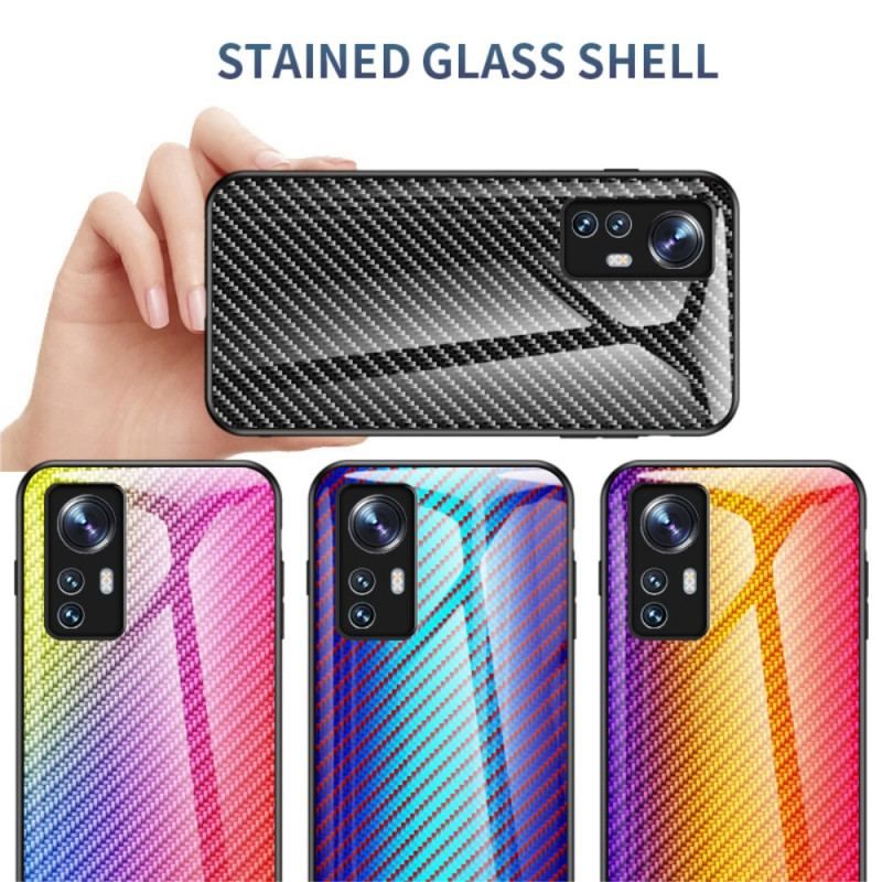 Cover Xiaomi 12 / 12X Kulfiber Hærdet Glas