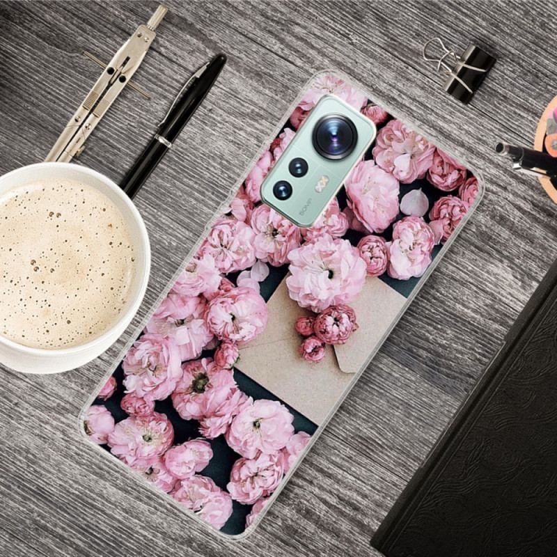 Cover Xiaomi 12 / 12X Silikone Blomster