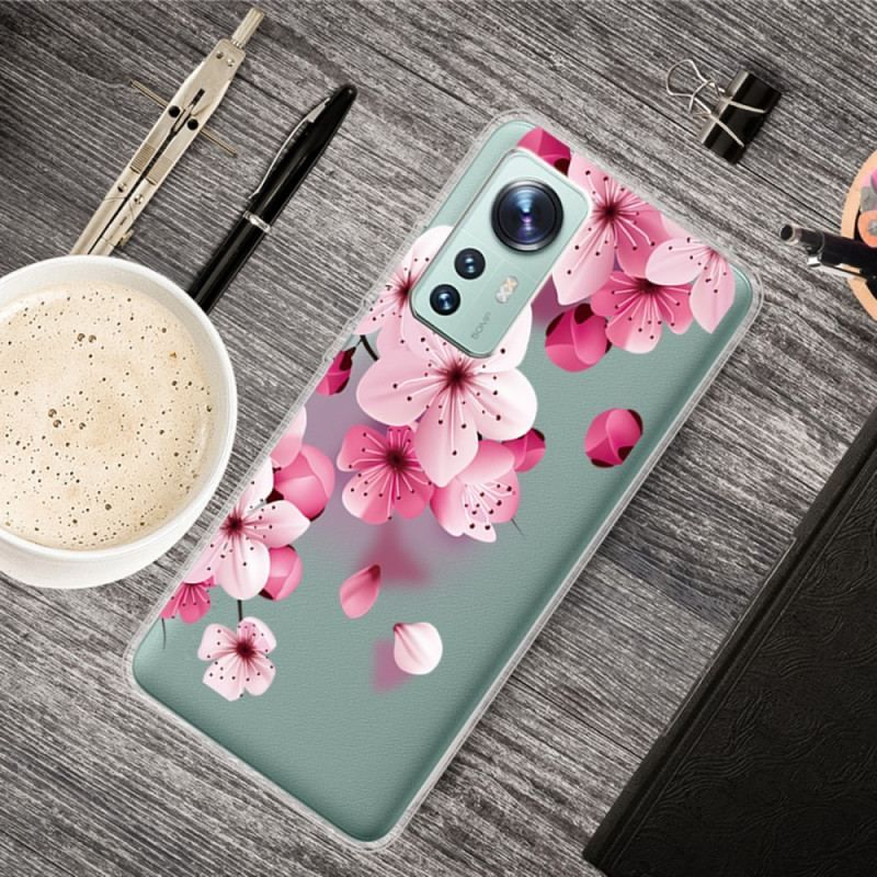 Cover Xiaomi 12 / 12X Små Lyserøde Blomster