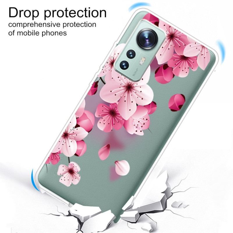 Cover Xiaomi 12 / 12X Små Lyserøde Blomster