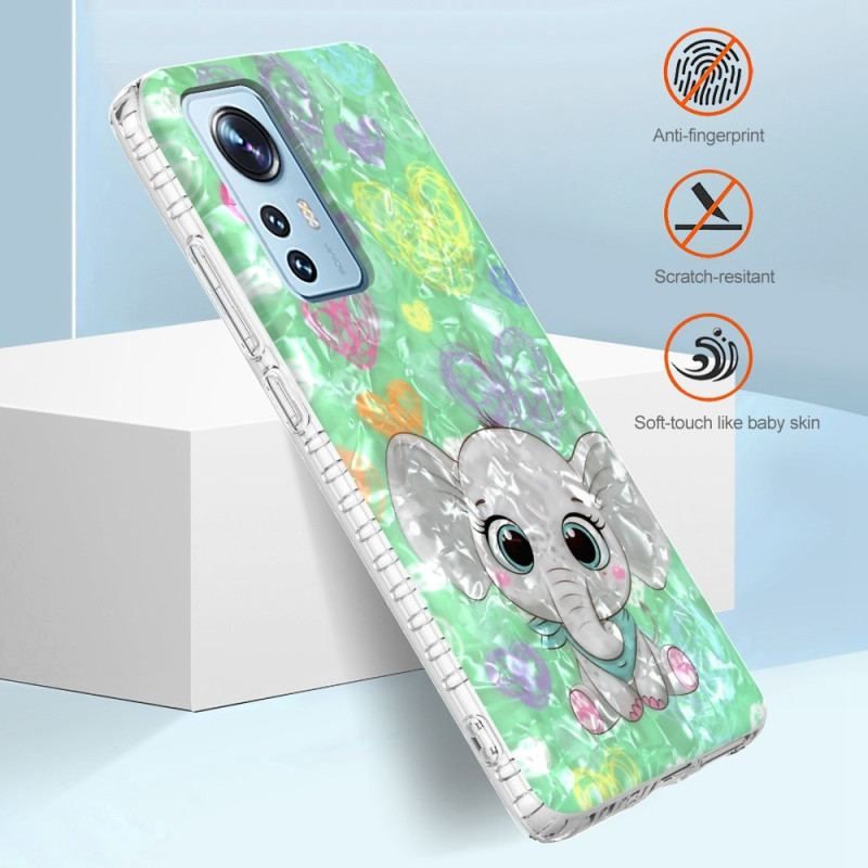 Cover Xiaomi 12 / 12X Stilfuld Elefant