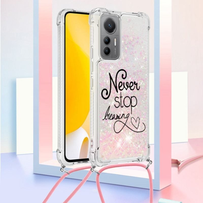 Cover Xiaomi 12 Lite Med Snor Stop Aldrig Med Glittersnøre