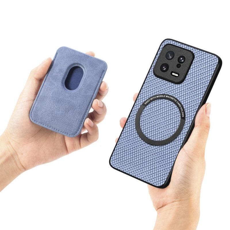 Cover Xiaomi 13 Carbon Fiber Aftagelig Kortholder