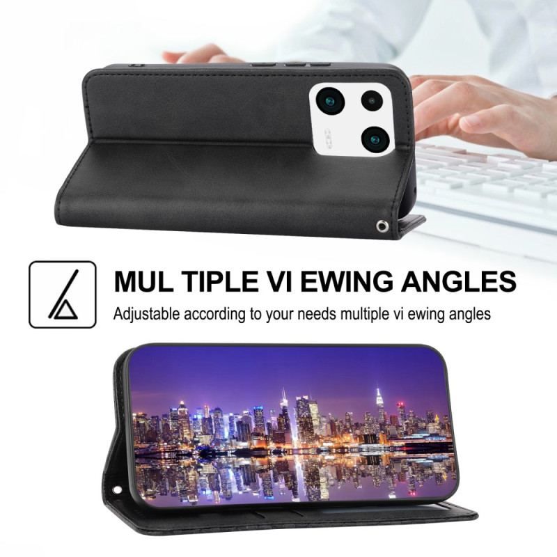 Cover Xiaomi 13 Pro Flip Cover Stil Læder 3d Mønster