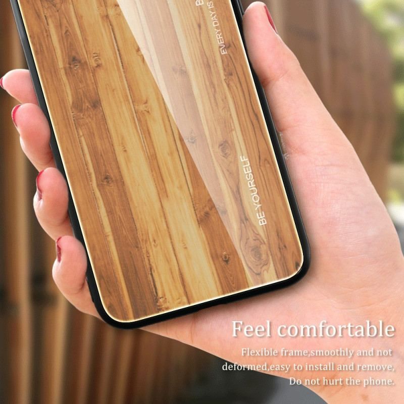 Cover Xiaomi Redmi A1 Trædesign Hærdet Glas