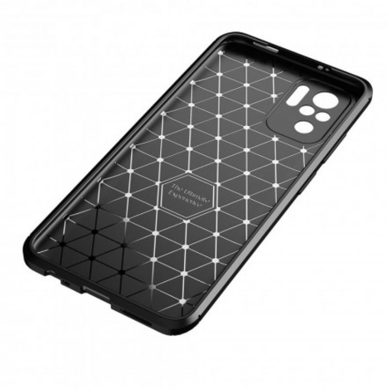 Cover Xiaomi Redmi Note 10 / 10S Fleksibel Kulfibertekstur