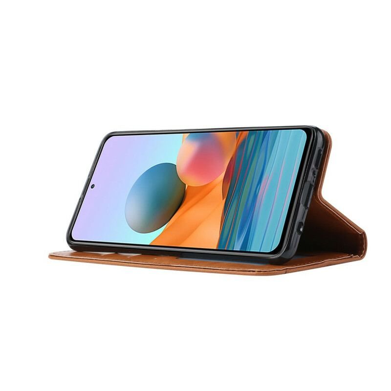 Cover Xiaomi Redmi Note 10 / 10S Flip Cover Kortholder I Imiteret Læder