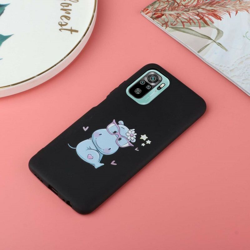 Cover Xiaomi Redmi Note 10 / 10S Flodhest Med Kyssnor