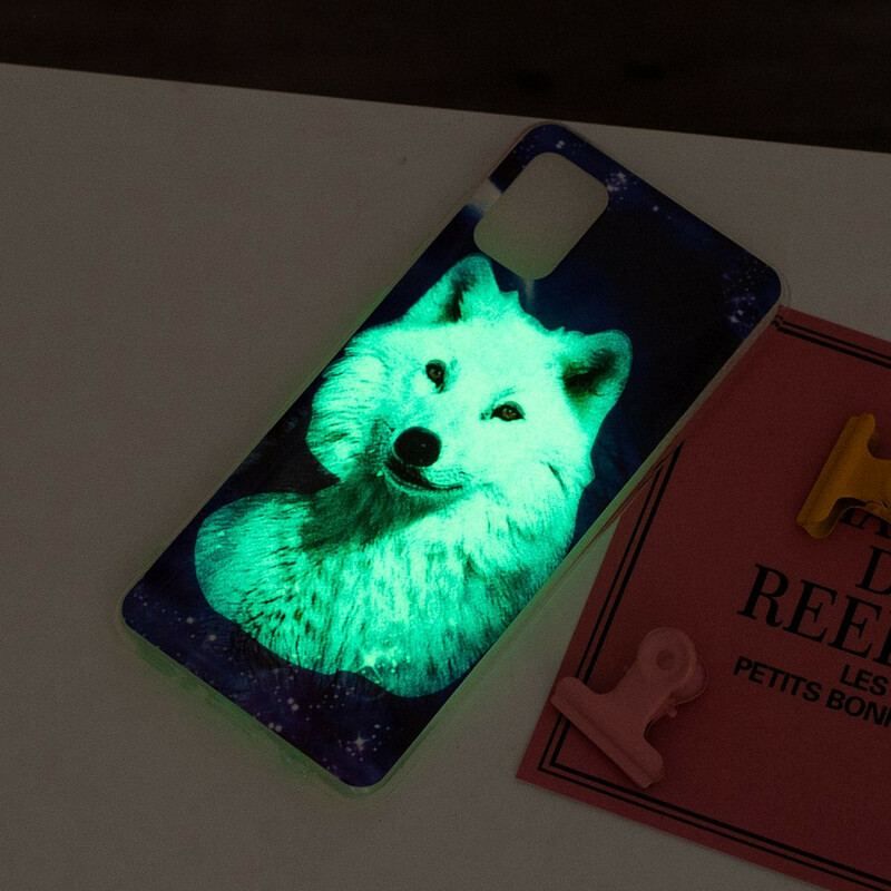 Cover Xiaomi Redmi Note 10 / 10S Fluorescerende Wolf Series