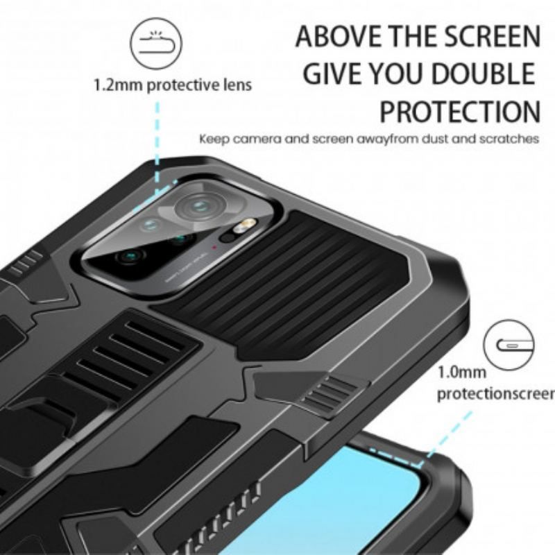 Cover Xiaomi Redmi Note 10 / 10S Håndfri 2-positions Stativ