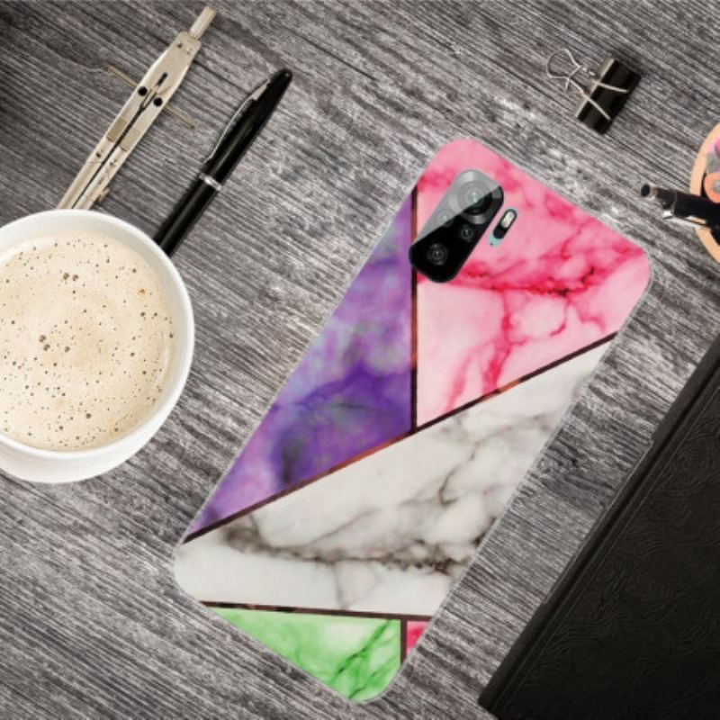 Cover Xiaomi Redmi Note 10 / 10S Intens Geometri Marmor