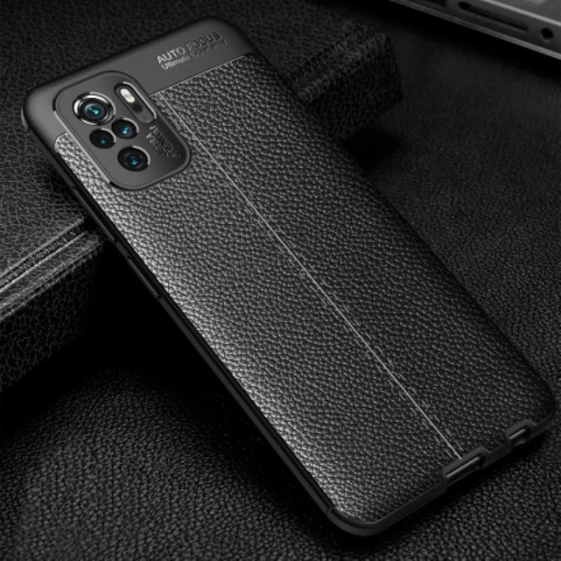 Cover Xiaomi Redmi Note 10 / 10S Lædereffekt Litchi Dobbelt Linje