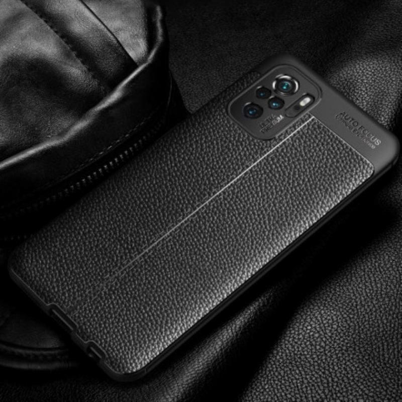 Cover Xiaomi Redmi Note 10 / 10S Lædereffekt Litchi Dobbelt Linje