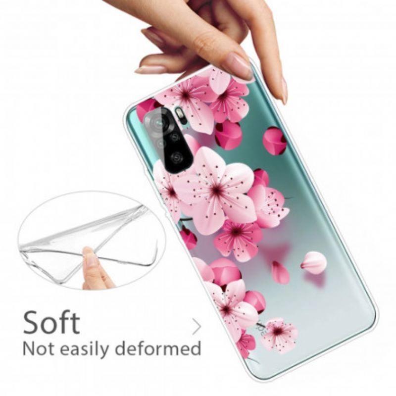 Cover Xiaomi Redmi Note 10 / 10S Små Lyserøde Blomster