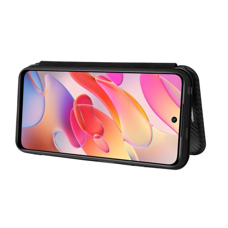 Cover Xiaomi Redmi Note 10 5G Flip Cover Farvet Kulfiber