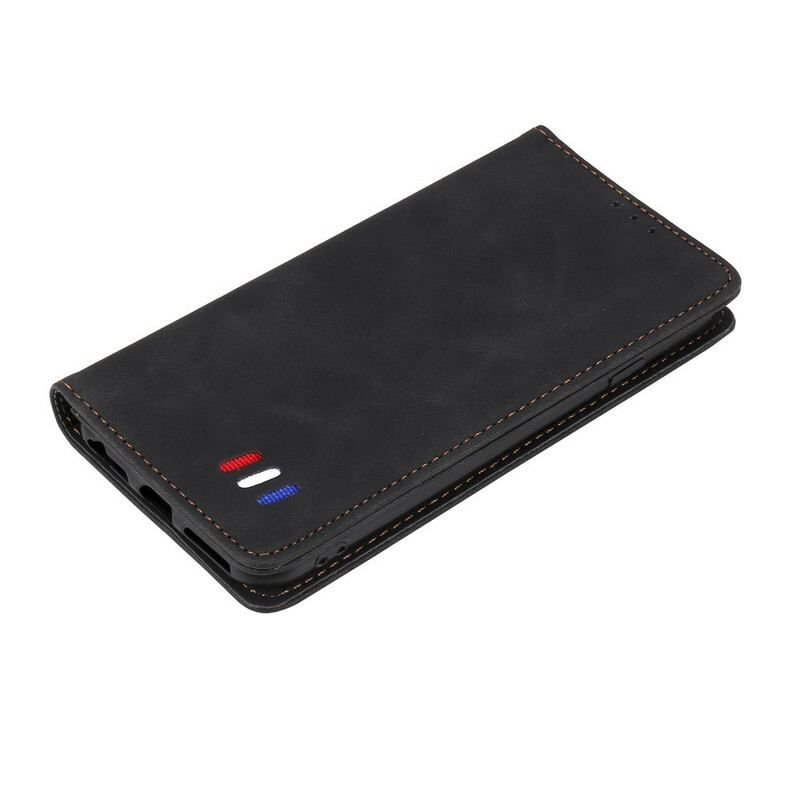 Cover Xiaomi Redmi Note 10 5G Flip Cover Trefarvet Læderstil