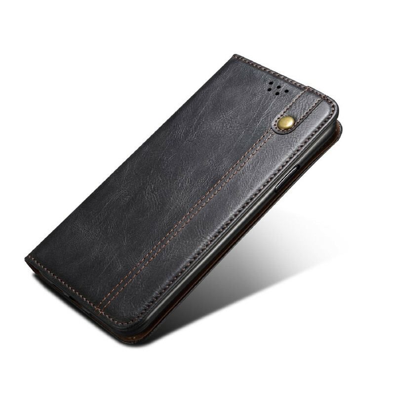 Cover Xiaomi Redmi Note 10 5G Flip Cover Voksbehandlet Kunstlæder